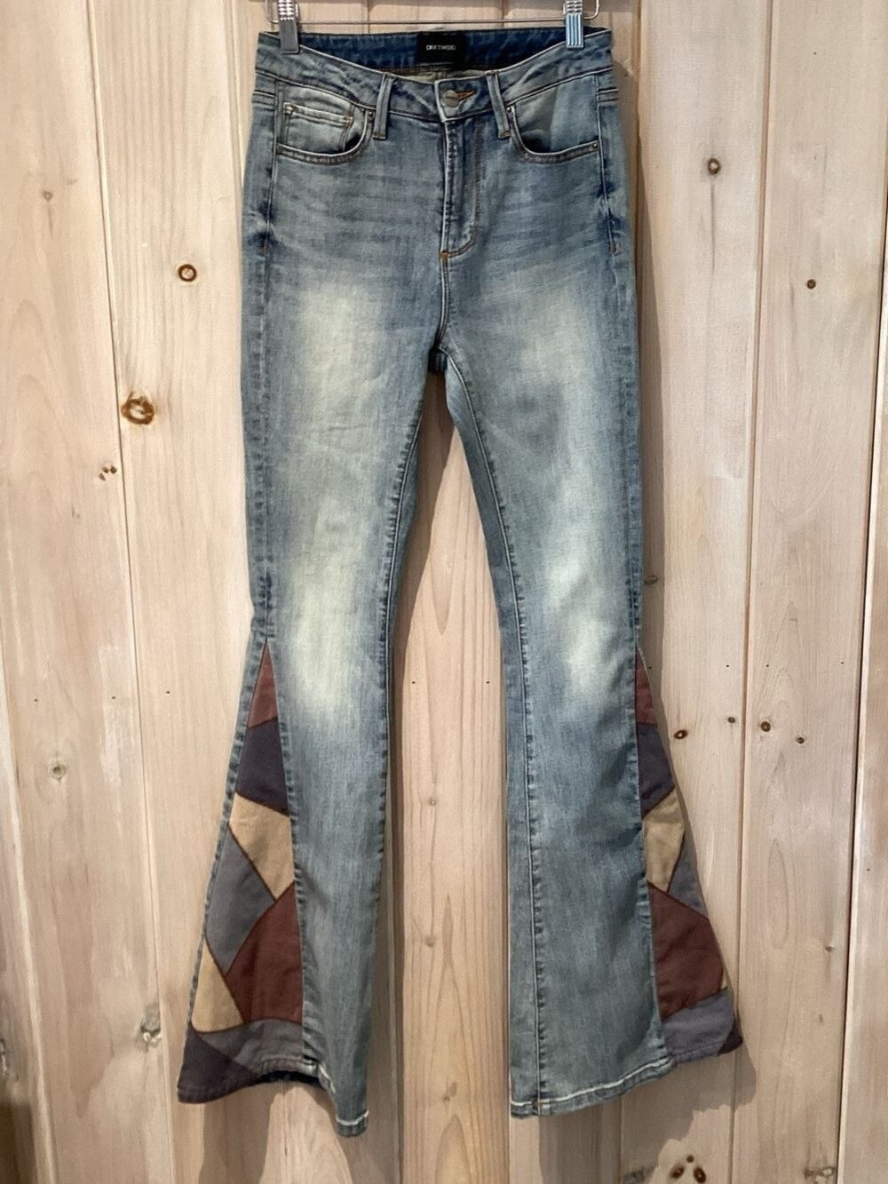 Driftwood Boho Farrah Patchwork Flare Jeans - Picture 4 of 11